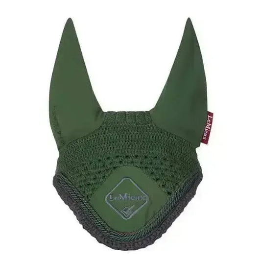 Lemieux Classic Fly Hoods Hunter Green-Horse Ear Bonnets-Lemieux-Medium-Horsey Shopping