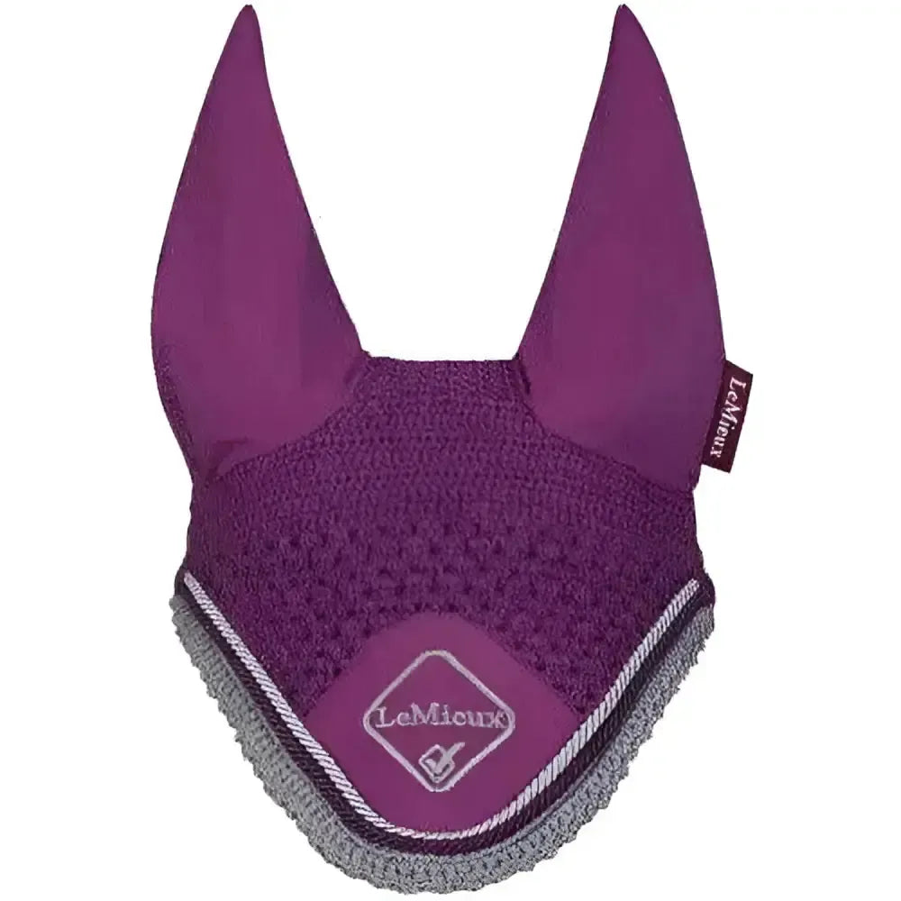 Lemieux Classic Fly Hoods Plum-Horse Ear Bonnets-Lemieux-X Large-Horsey Shopping