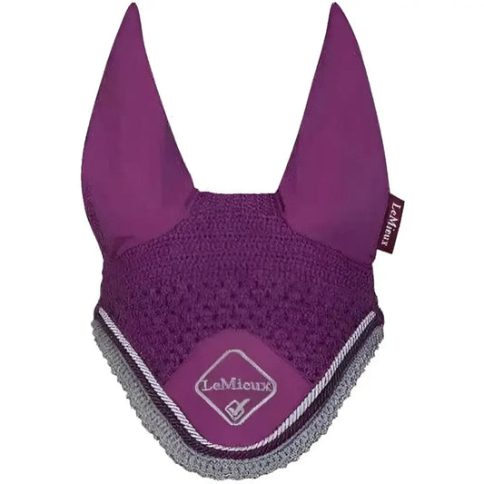 Lemieux Classic Fly Hoods Plum-Horse Ear Bonnets-Lemieux-X Large-Horsey Shopping