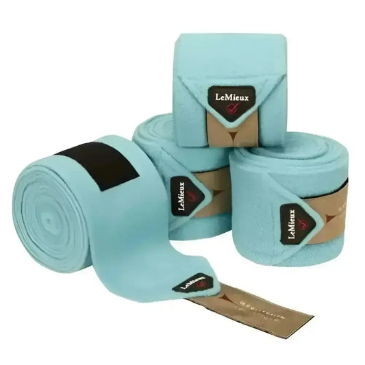 Lemieux Classic Polo Bandages Azure-Leg Bandages-Lemieux-Azure-Full (Set Of 4)-Horsey Shopping
