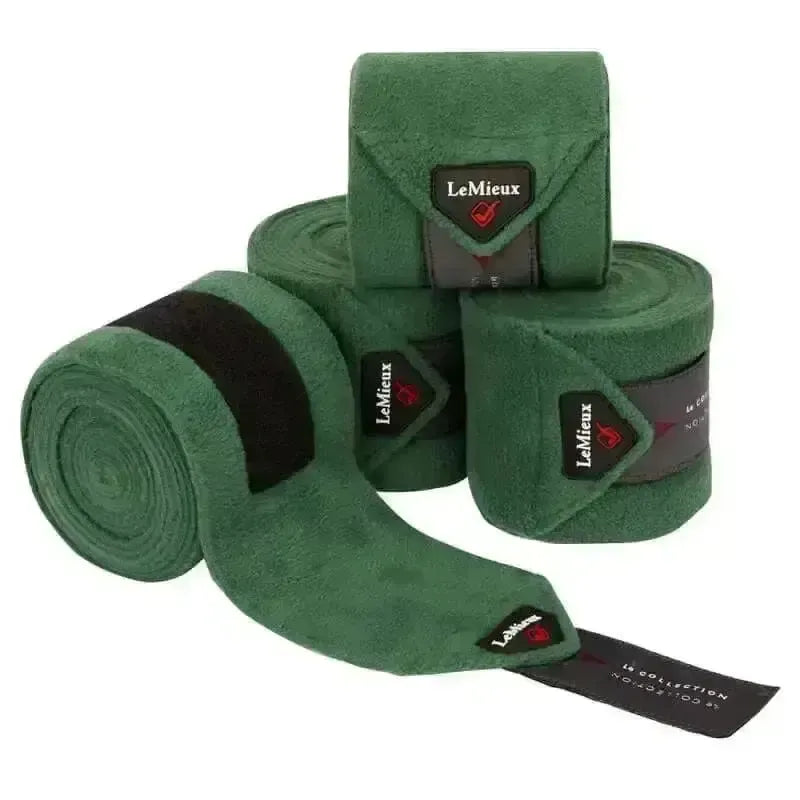 Lemieux Classic Polo Bandages Hunter Green-Leg Bandages-Lemieux-Hunter Green-Pony-Horsey Shopping