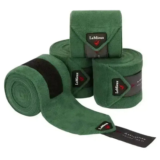 Lemieux Classic Polo Bandages Hunter Green-Leg Bandages-Lemieux-Hunter Green-Pony-Horsey Shopping