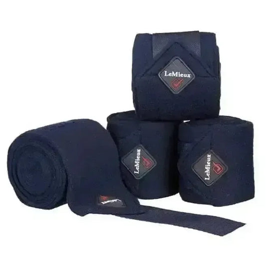 Lemieux Classic Polo Bandages Navy-Leg Bandages-Lemieux-Navy-Pony-Horsey Shopping