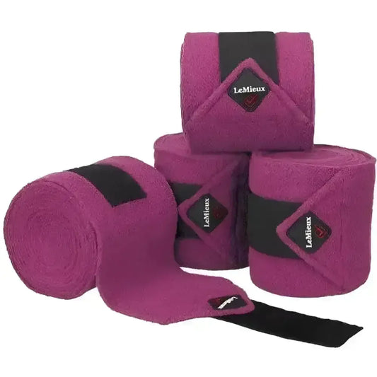 Lemieux Classic Polo Bandages Plum-Leg Bandages-Lemieux-Plum-Full (Set Of 4)-Horsey Shopping