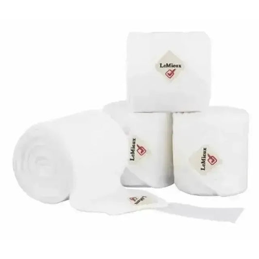 Lemieux Classic Polo Bandages White-Leg Bandages-Lemieux-White-Pony-Horsey Shopping