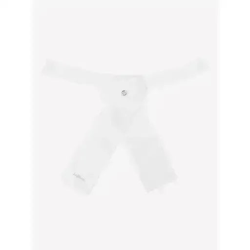 Lemieux Classic Stock White-Ready-Tied Stocks-Lemieux-White-One Size-Horsey Shopping