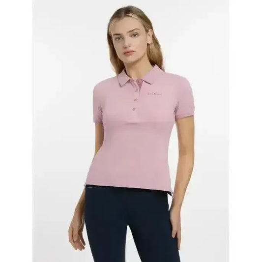 Lemieux Classique Polo Shirt Blossom-Polo Shirts-Lemieux-Blossom-UK 6-Horsey Shopping