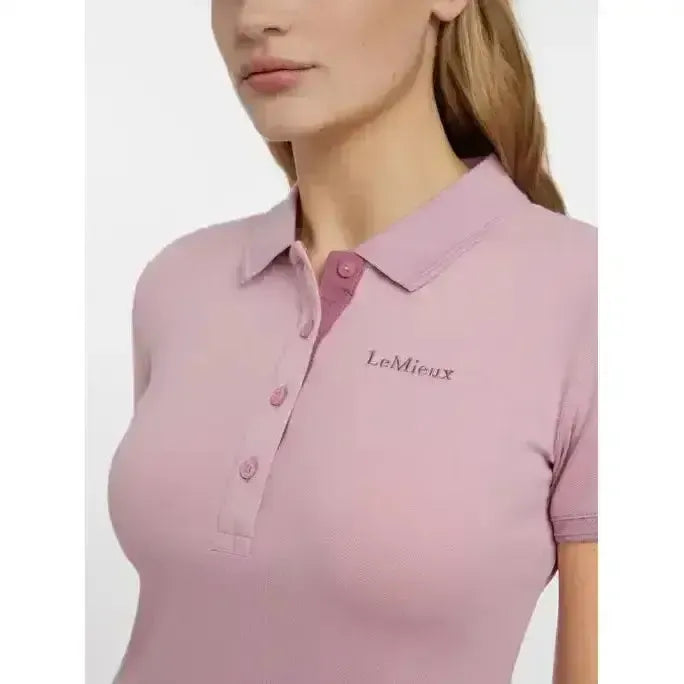 Lemieux Classique Polo Shirt Blossom-Polo Shirts-Lemieux-Blossom-UK 6-Horsey Shopping