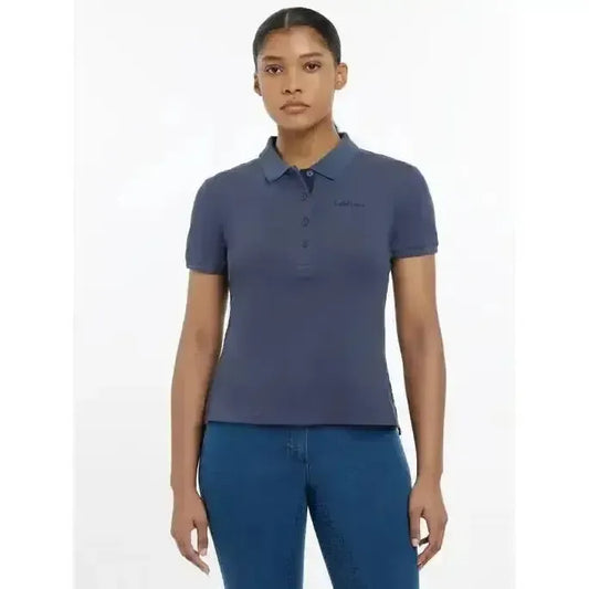 Lemieux Classique Polo Shirt Dusk Blue-Polo Shirts-Lemieux-Dusk Blue-UK 6-Horsey Shopping
