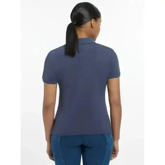 Lemieux Classique Polo Shirt Dusk Blue-Polo Shirts-Lemieux-Dusk Blue-UK 6-Horsey Shopping