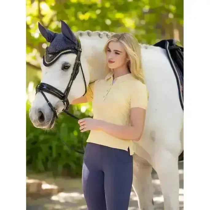 Lemieux Classique Polo Shirt Mimosa-Polo Shirts-Lemieux-Mimosa-UK 6-Horsey Shopping
