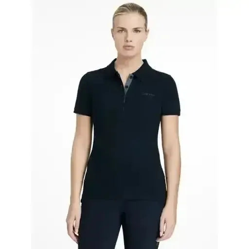 Lemieux Classique Polo Shirt Navy-Polo Shirts-Lemieux-Navy-UK 6-Horsey Shopping