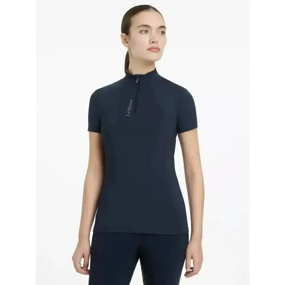 Lemieux Classique Short Sleeve Base Layer Navy-Base Layers-Lemieux-Navy-UK 6-Horsey Shopping