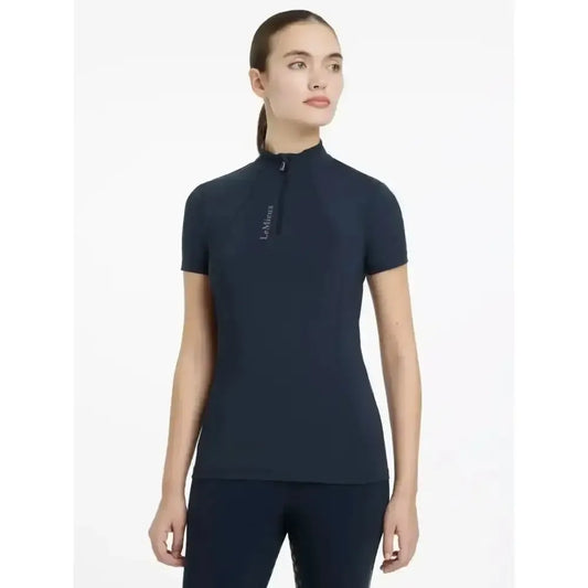 Lemieux Classique Short Sleeve Base Layer Navy-Base Layers-Lemieux-Navy-UK 6-Horsey Shopping