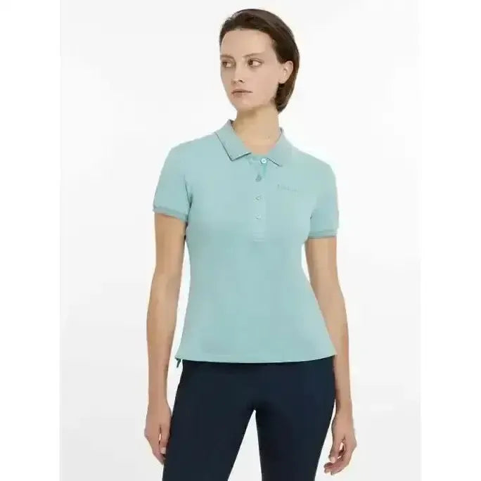 Lemieux Classique T-Shirt Aqua-T Shirts-Lemieux-Aqua-UK 6-Horsey Shopping