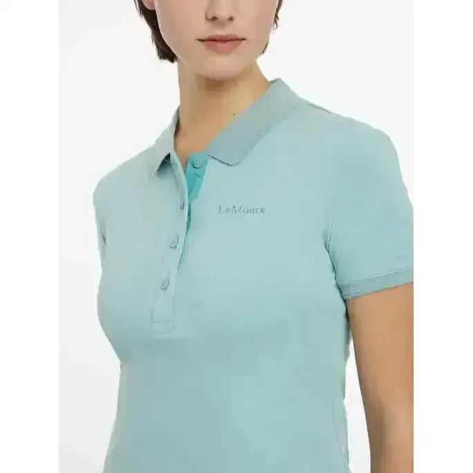 Lemieux Classique T-Shirt Aqua-T Shirts-Lemieux-Aqua-UK 6-Horsey Shopping