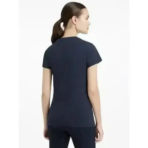 Lemieux Classique T-Shirt Navy-T Shirts-Lemieux-Navy-UK 6-Horsey Shopping