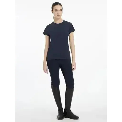 Lemieux Classique T-Shirt Navy-T Shirts-Lemieux-Navy-UK 6-Horsey Shopping