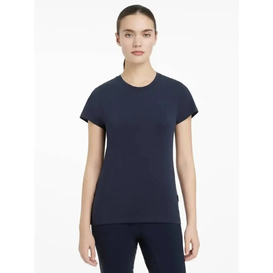 Lemieux Classique T-Shirt Navy-T Shirts-Lemieux-Navy-UK 6-Horsey Shopping