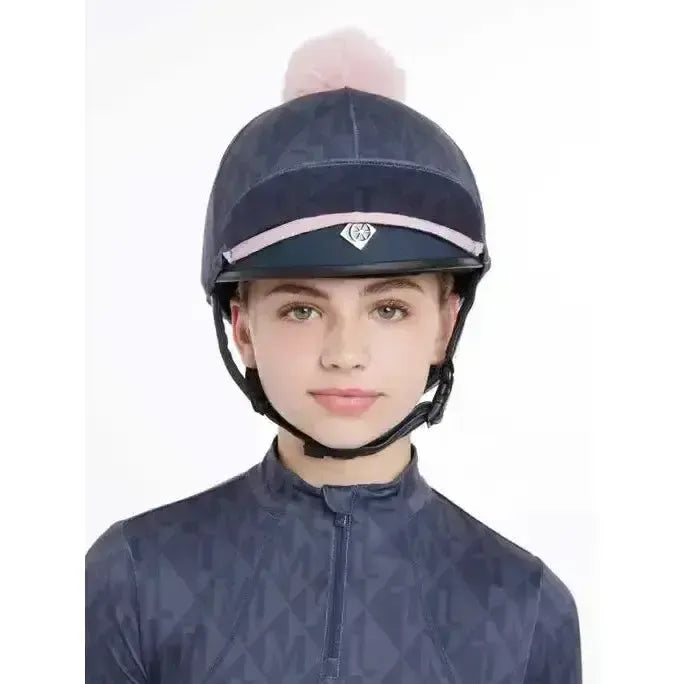 Lemieux Clea Hat Silk Dusk Blue-Hat Silks-Lemieux-Dusk Blue-One Size-Horsey Shopping