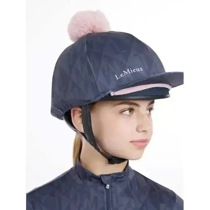 Lemieux Clea Hat Silk Dusk Blue-Hat Silks-Lemieux-Dusk Blue-One Size-Horsey Shopping