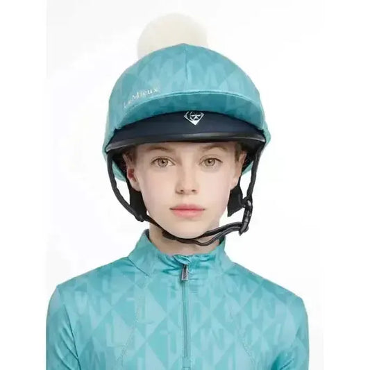 Lemieux Clea Hat Silk Lagoon-Hat Silks-Lemieux-Lagoon-One Size-Horsey Shopping
