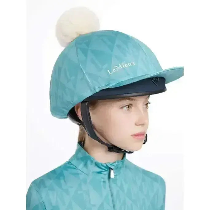Lemieux Clea Hat Silk Lagoon-Hat Silks-Lemieux-Lagoon-One Size-Horsey Shopping
