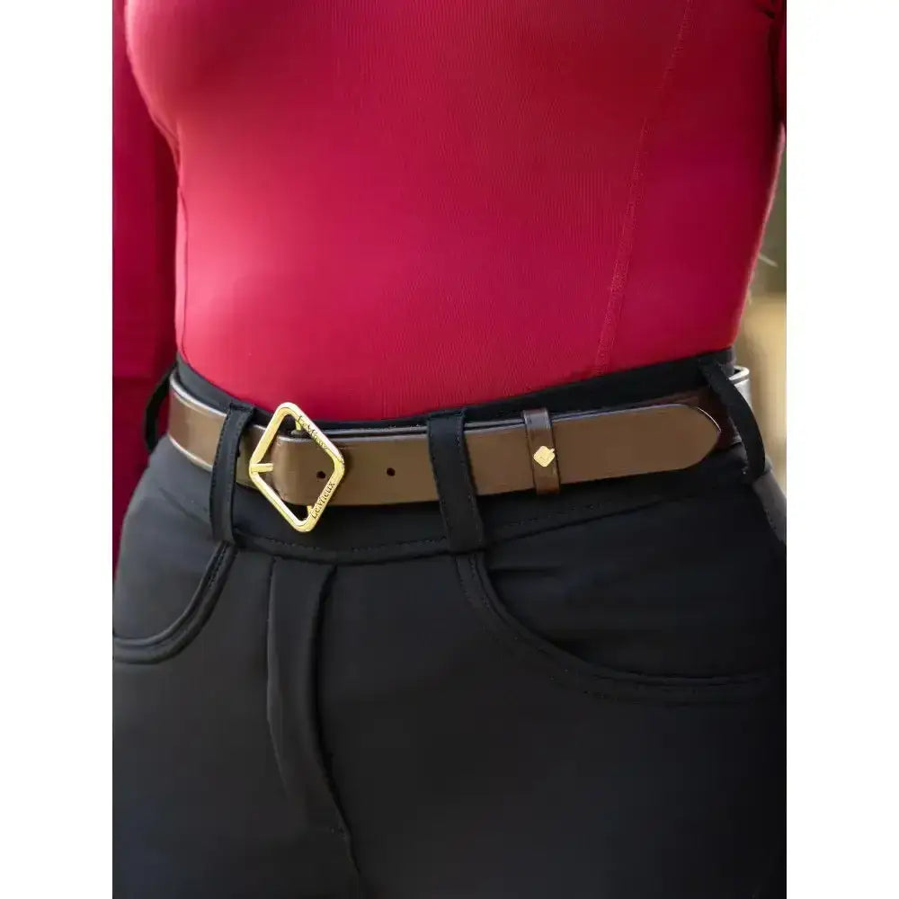 Lemieux Cleo Leather Belt Brown-Belts-Lemieux-X-Small-Brown-Horsey Shopping
