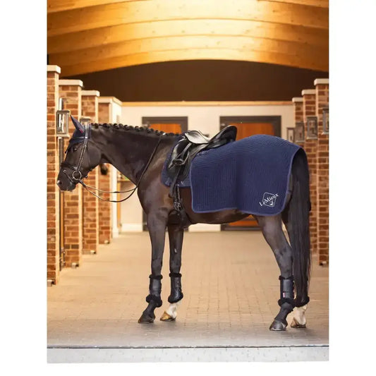 Lemieux Clima-Tek Exercise Quarter Sheet Navy-Exercise Sheets-Lemieux-Small-Horsey Shopping