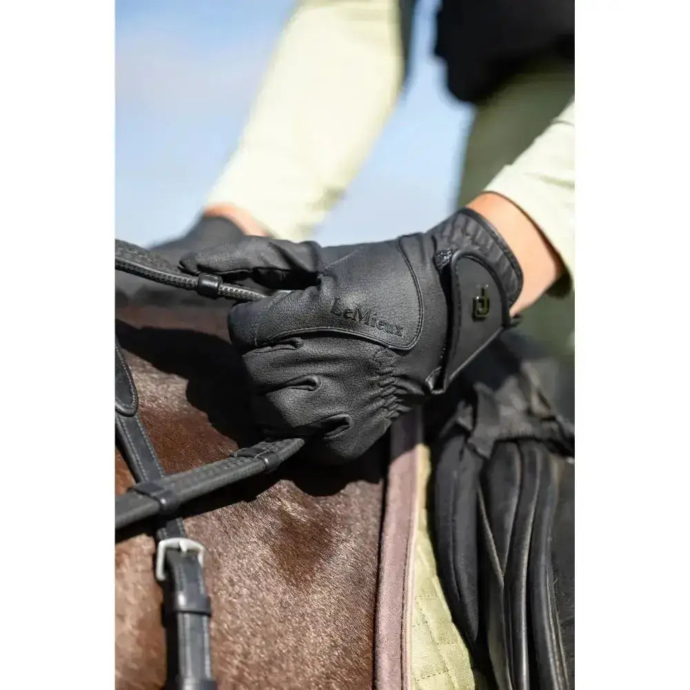 Lemieux Close Contact Glove Black-Riding Gloves-Lemieux-X Small-Horsey Shopping