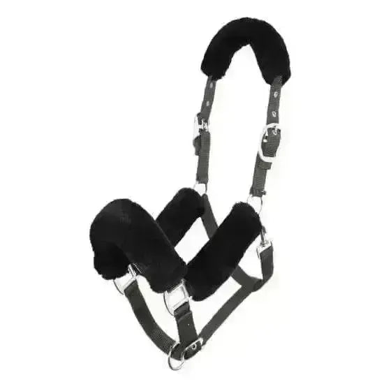 Lemieux Comfort Headcollars-Headcollars-Lemieux-Black / Grey-Pony-Horsey Shopping