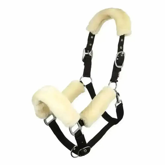 Lemieux Comfort Headcollars-Headcollars-Lemieux-Natural / Black-Pony-Horsey Shopping