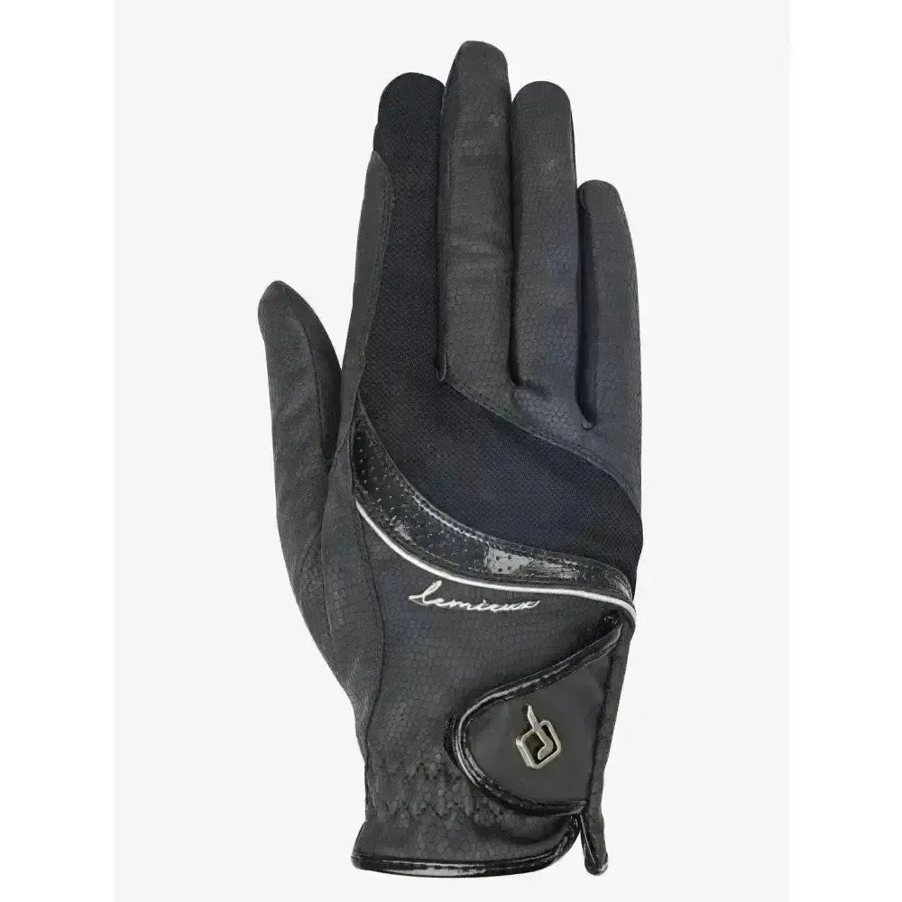 Lemieux Competition Gloves-Riding Gloves-Lemieux-Black-X Small-Horsey Shopping