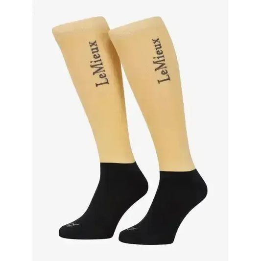 Lemieux Competition Socks 2 pack Mimosa-Riding Socks-Lemieux-Mimosa-X-Small-Horsey Shopping