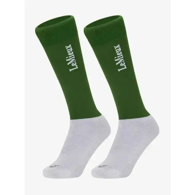 Lemieux Competition Socks Hunter Green (Twin Pack)-Riding Socks-Lemieux-Small-Hunter Green-Horsey Shopping