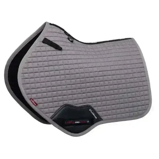Lemieux Cotton Close Contact Square Grey-Saddle Pads-Lemieux-Grey-Large-Horsey Shopping