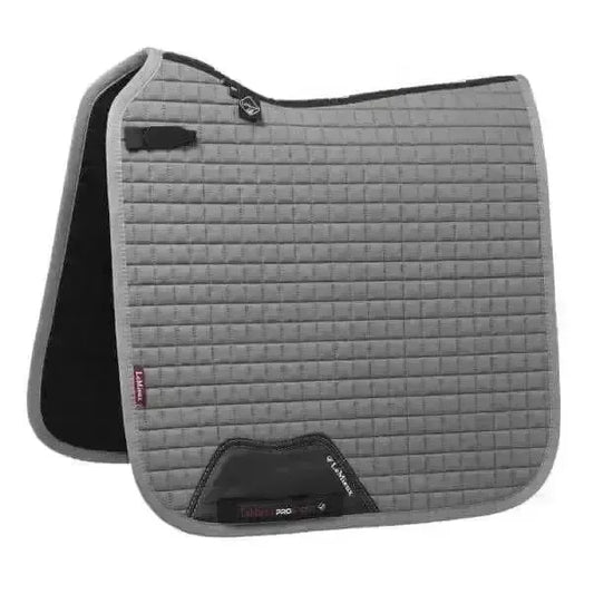 Lemieux Cotton Dressage Square Grey-Dressage Saddle Pads-Lemieux-Grey-S/M-Horsey Shopping