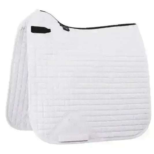 Lemieux Cotton Dressage Square White-Dressage Saddle Pads-Lemieux-Small/Medium-Horsey Shopping
