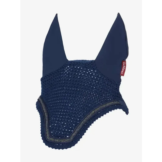 Lemieux Crystal Fly Hood Navy-Horse Ear Bonnets-Lemieux-Medium-Horsey Shopping