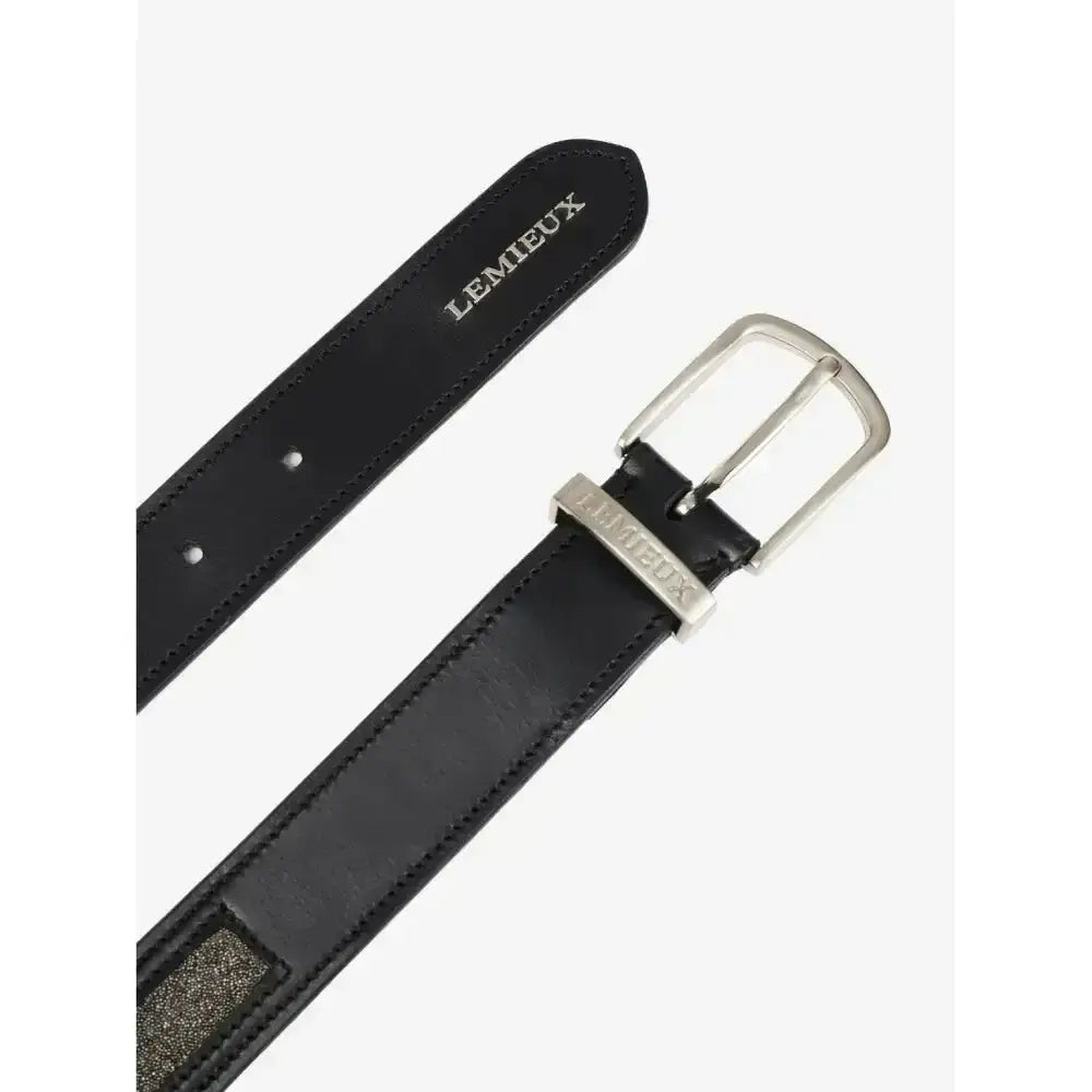 Lemieux Crystal Insert Belt Black-Belts-Lemieux-X-Small-Black-Horsey Shopping