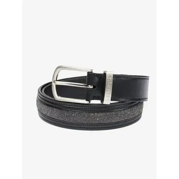 Lemieux Crystal Insert Belt Black-Belts-Lemieux-X-Small-Black-Horsey Shopping