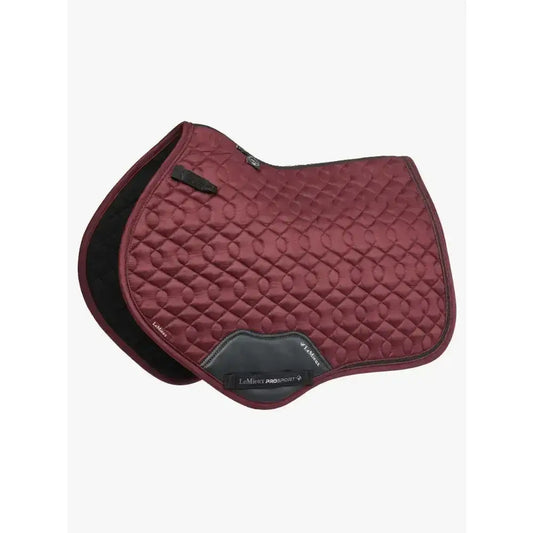 Lemieux Crystal Suede Cc Pad Burgundy-Saddle Pads-Lemieux-Small/Medium-Horsey Shopping
