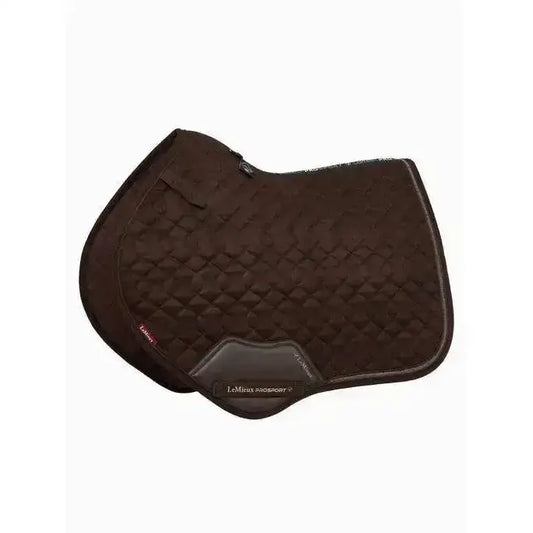Lemieux Crystal Suede Close Contact Square Brown-Saddle Pads-Lemieux-Small/Medium-Brown-Horsey Shopping