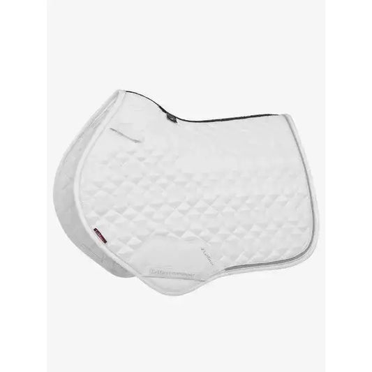 Lemieux Crystal Suede Close Contact Square White-Saddle Pads-Lemieux-Small/Medium-White-Horsey Shopping