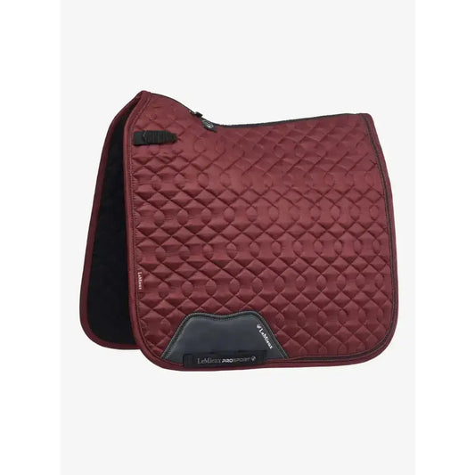 Lemieux Crystal Suede Dressage Pad Burgundy-Dressage Saddle Pads-Lemieux-Small/Medium-Horsey Shopping
