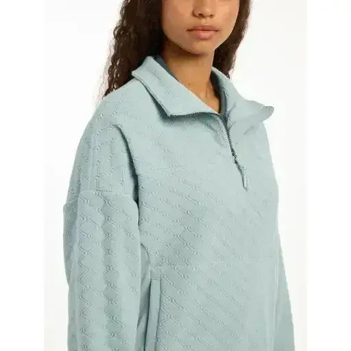 Lemieux Dana Quarter Zip Fleece Glacier-Jumpers-Lemieux-UK 6-Glacier-Horsey Shopping