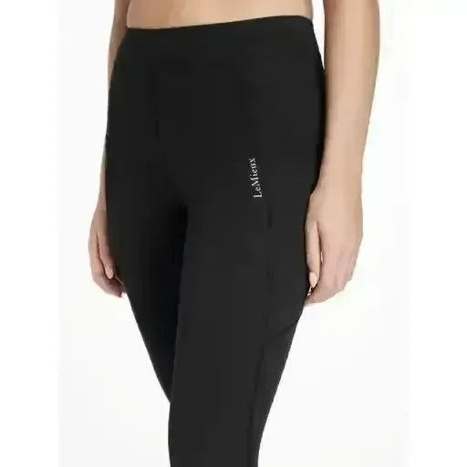 Lemieux Dani Sport Legging Black-Riding Tights-Lemieux-Black-UK 10-Horsey Shopping