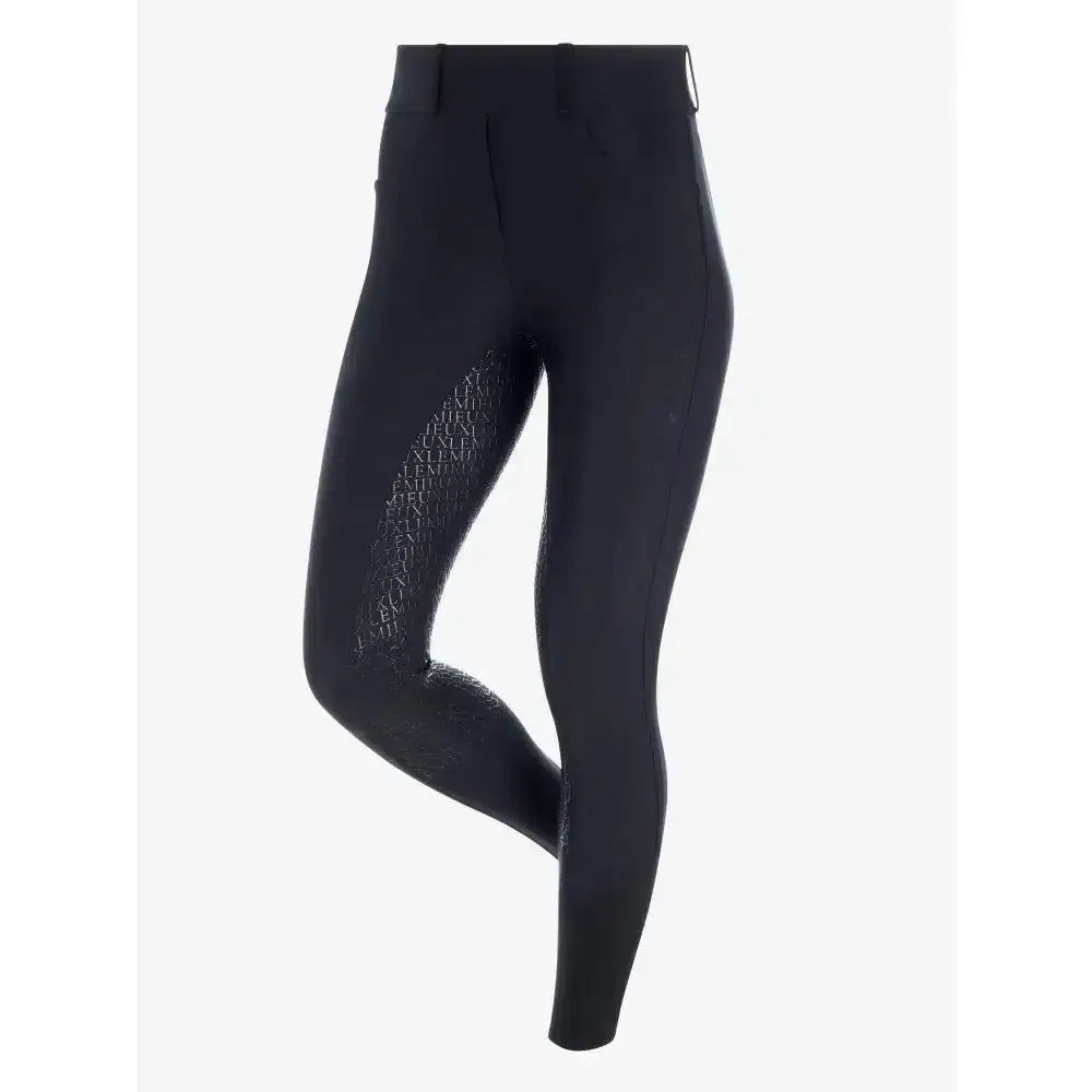 Lemieux Demi Pull On Bregging Full Seat Black-Riding Tights-Lemieux-14-Horsey Shopping