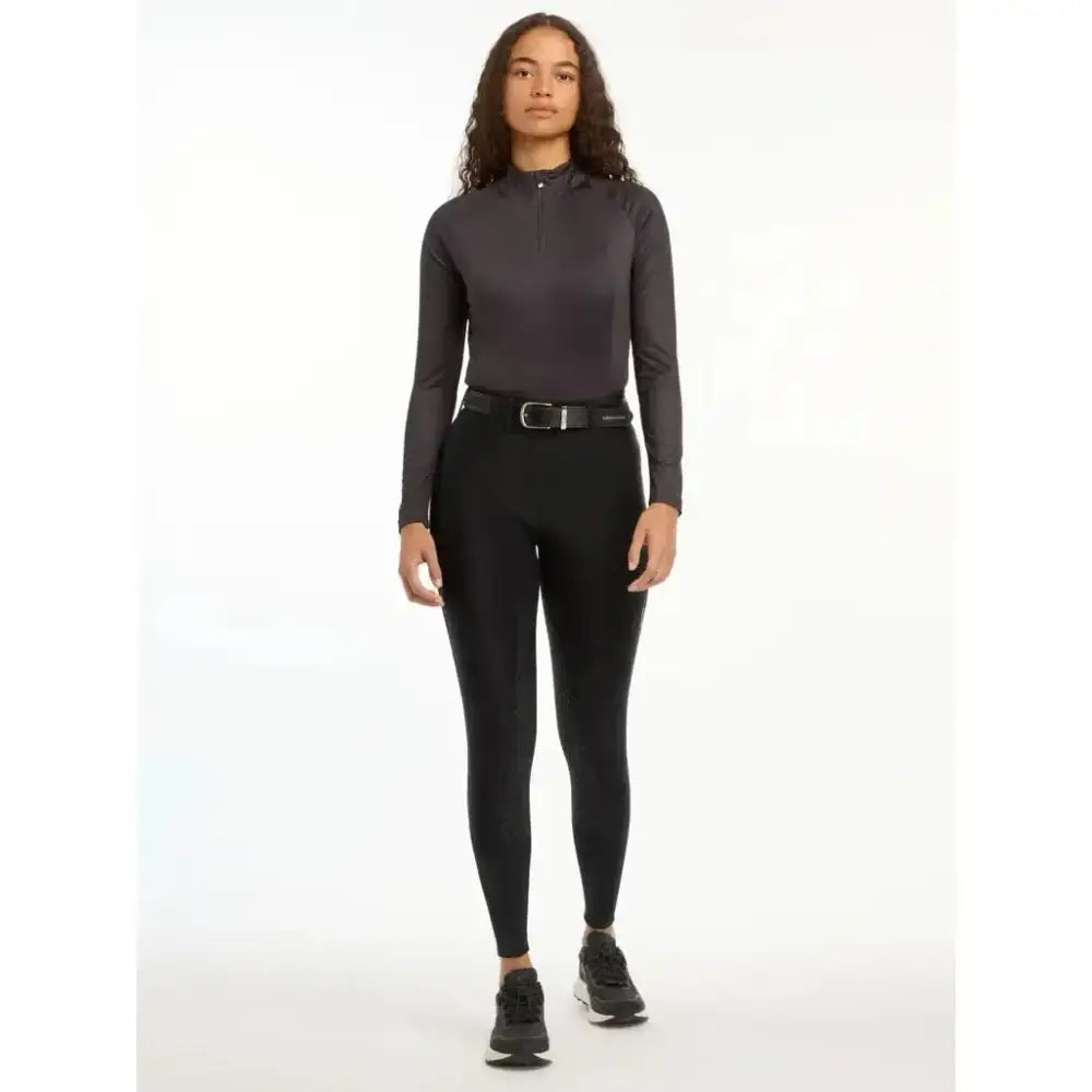 Lemieux Demi Pull On Breggings Black-Riding Tights-Lemieux-UK 6-Horsey Shopping