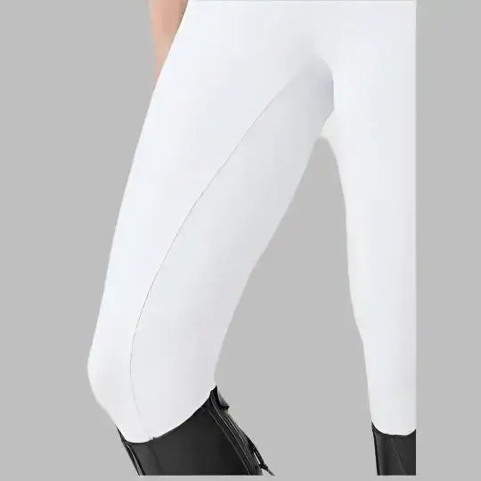 Lemieux Demi Pull On Breggings White-Riding Tights-Lemieux-UK 6-White-Horsey Shopping